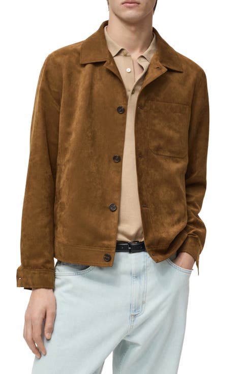 Faux Suede Overshirt