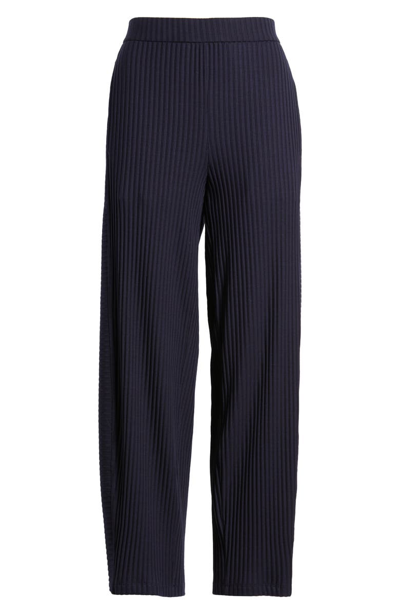 Eileen Fisher Ankle Length Rib Lantern Pants, Alternate, color, Ink