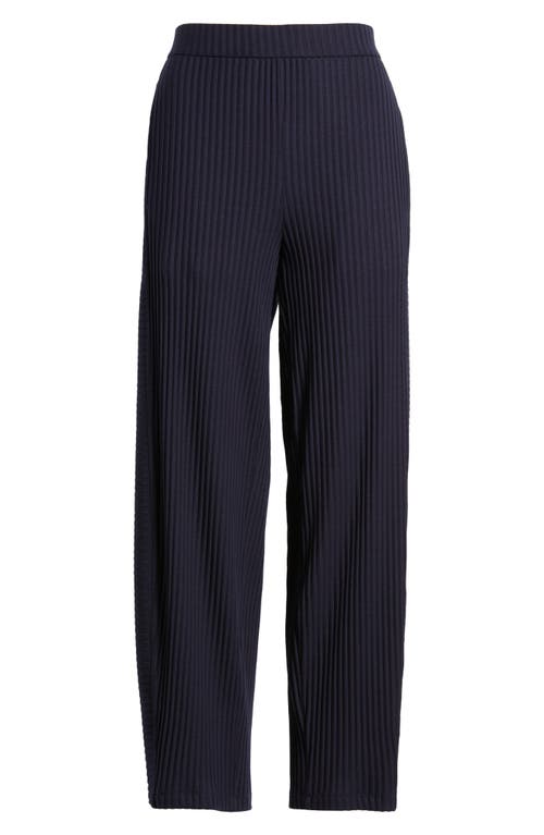 Eileen Fisher Ankle Length Rib Lantern Pants In Ink