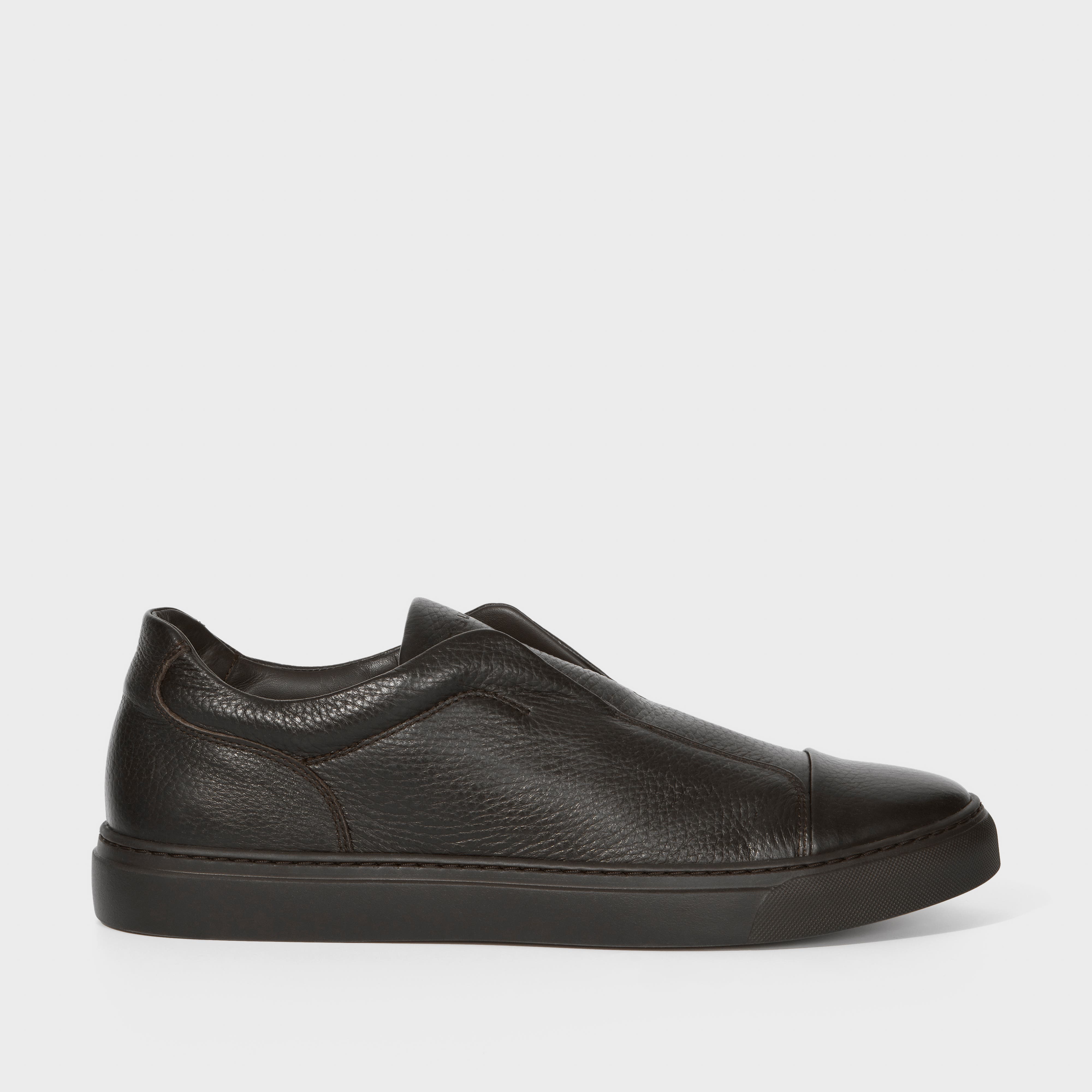 Harrys London Aaron Deerskin Dark Brown, Main, color, Dark Brown