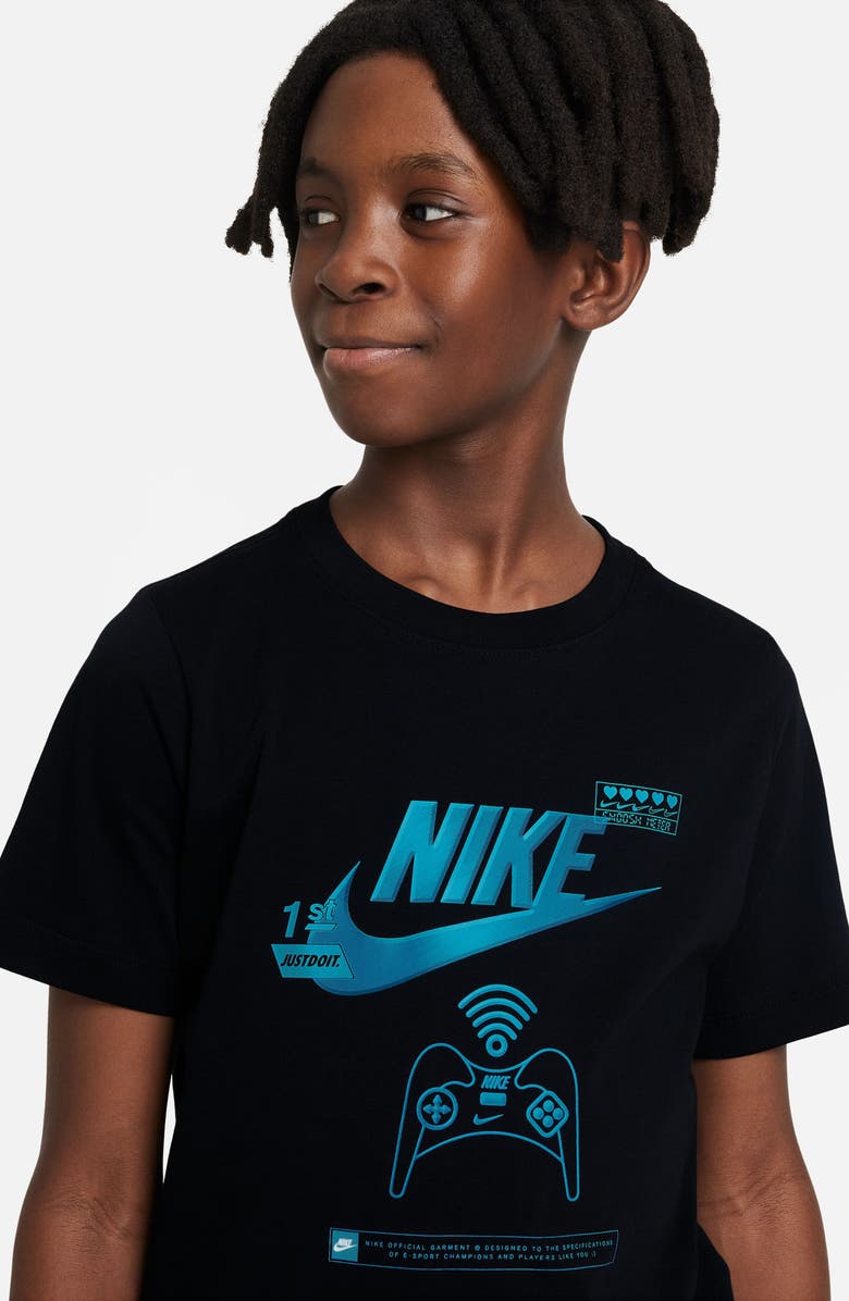Nike Kids' Sportswear Cotton Graphic T-Shirt, Alternate, color, 