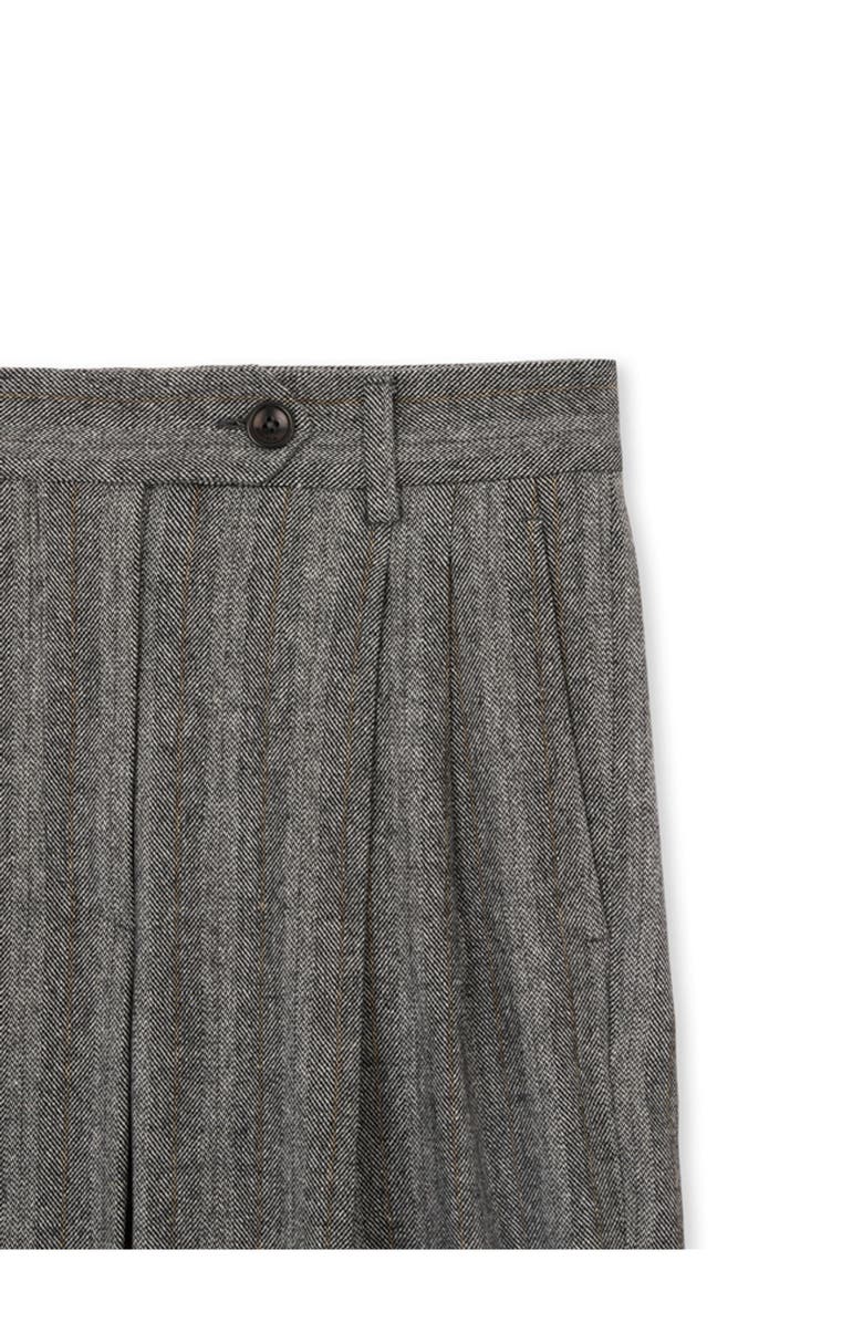 Fortela Jem Pinstripe Virgin Wool Pences Trousers, Alternate, color, Melange
