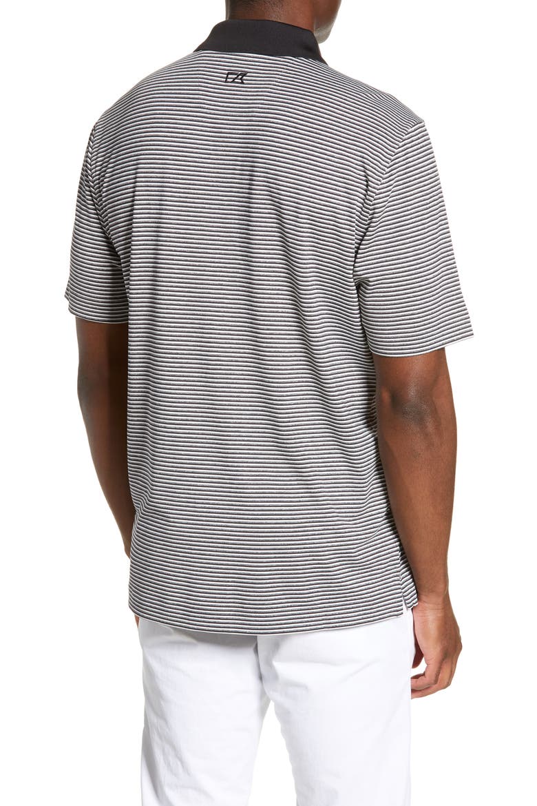 Forge DryTec Stripe Performance Polo, Alternate, color, BLACK