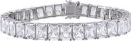 Julianna B. Cubic Zirconia Rectangular Tennis Bracelet