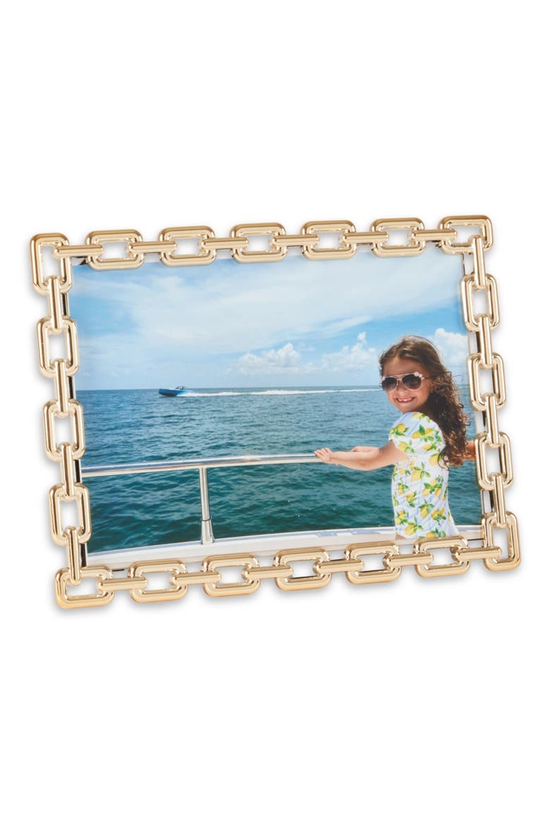 Link Picture Frame, Alternate, color, GOLD