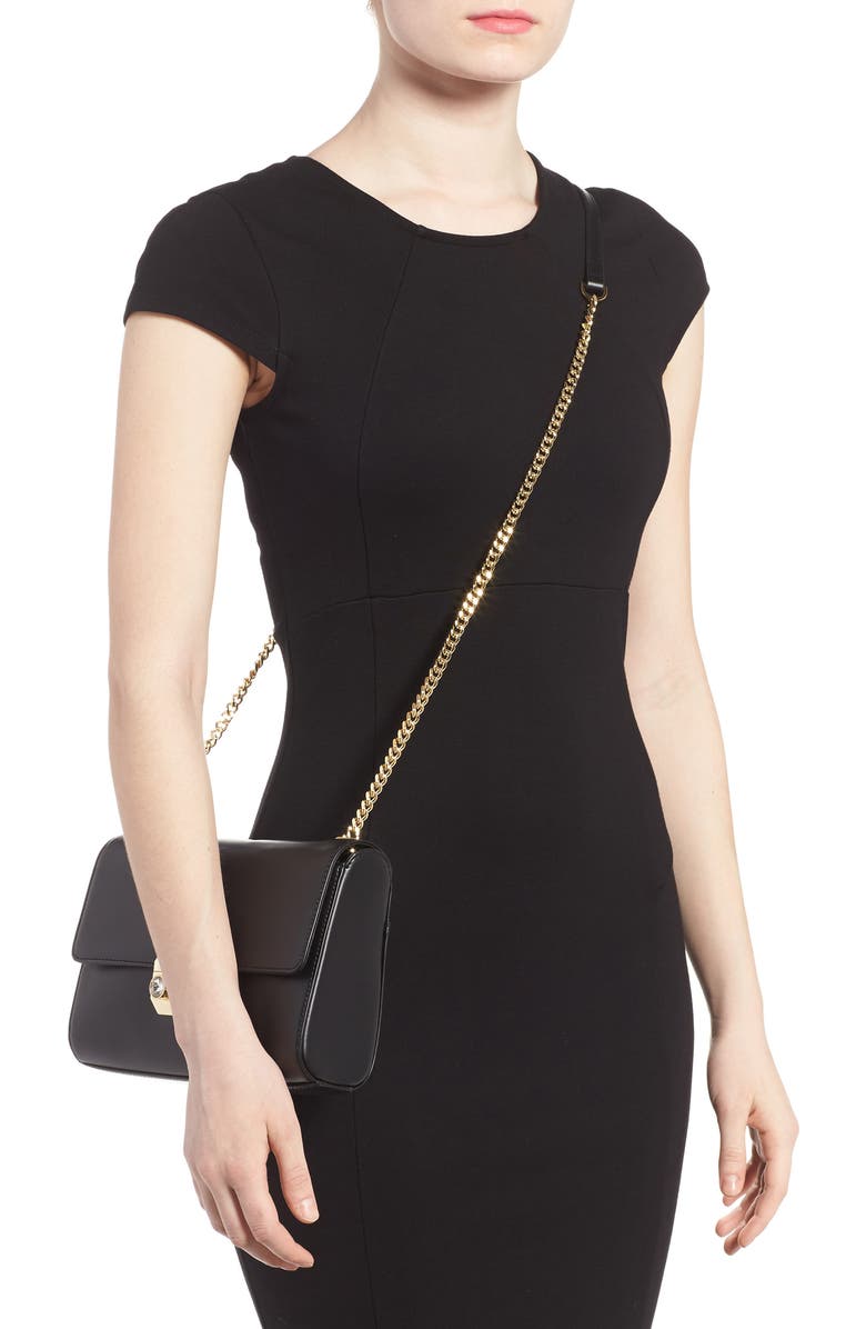 Ted Baker London Leather Crossbody Bag, Alternate, color,