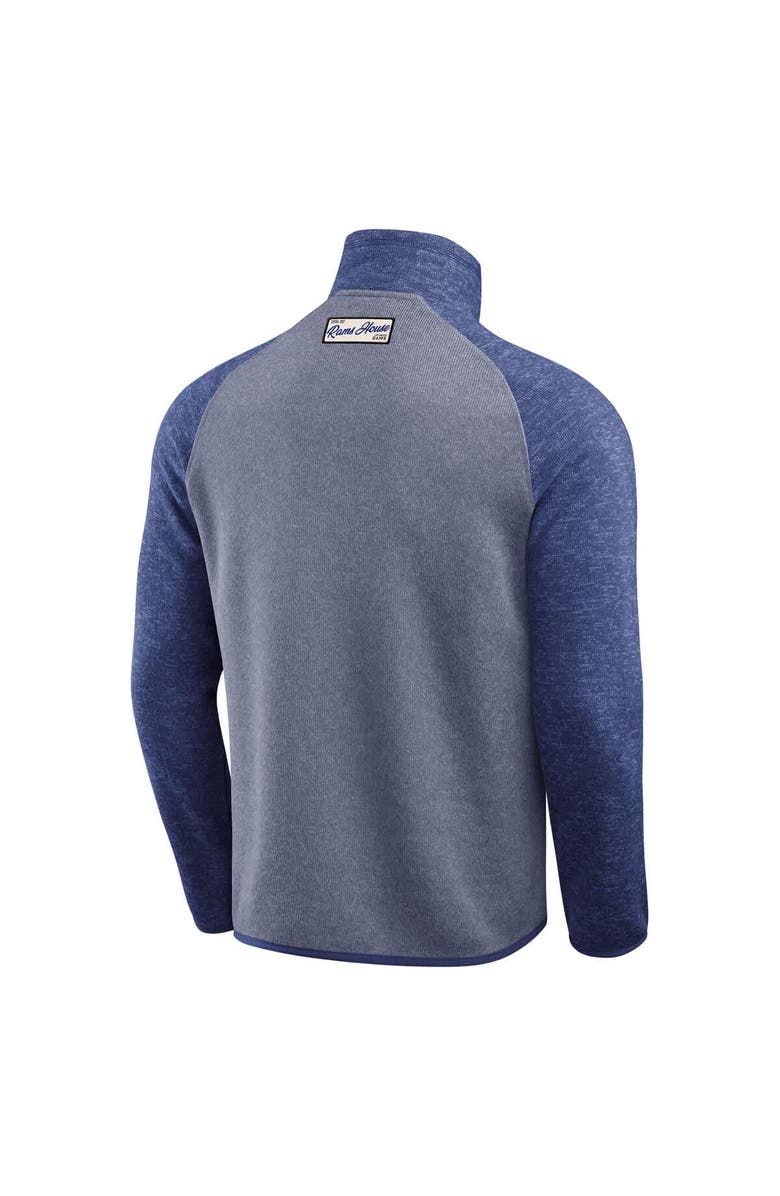 Darius Rucker Collection by Fanatics Men's Darius Rucker Collection by Fanatics Blue Los Angeles Rams Tonal Quarter-Zip Jacket, Alternate, color, Blue