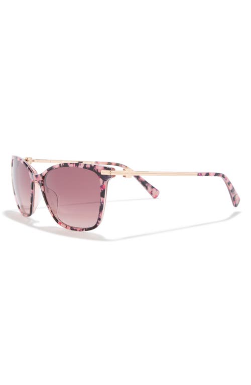 Ted Baker 55mm Gradient Square Sunglasses In Pink