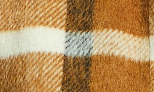 Brixton Bowery Plaid Flannel Button-up Shirt In Washed Copper
