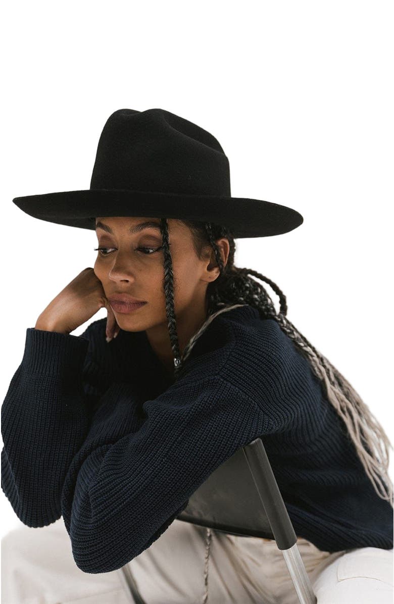 Gigi Pip Ezra Western Hat, Alternate, color, Black