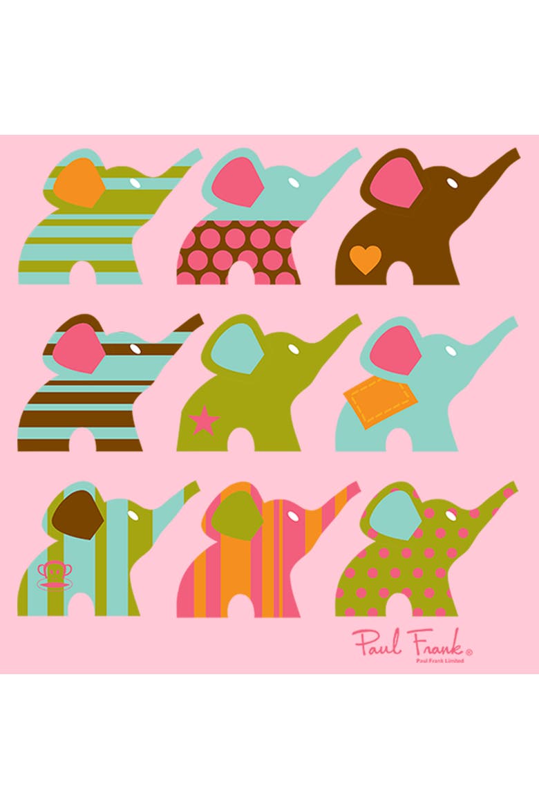 Girl's Paul Frank Ellie Line Up Graphic Tee, Alternate, color, Light Pink