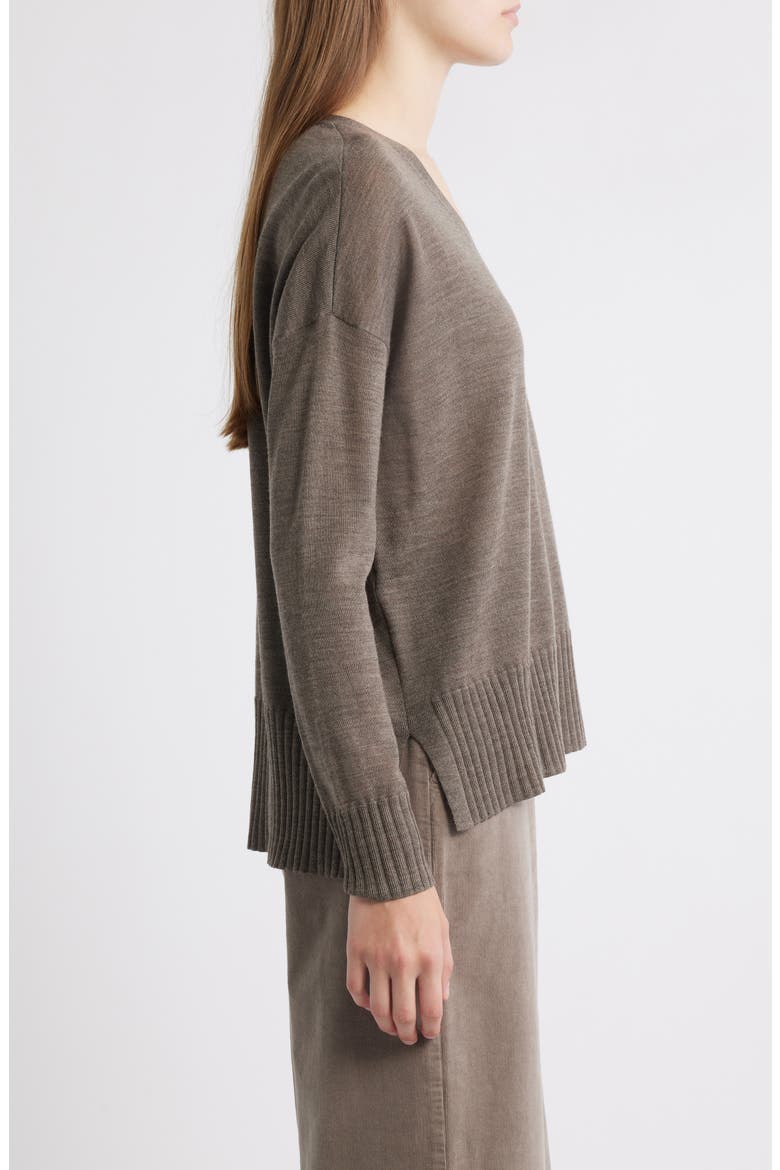 Boxy Merino Wool Sweater, Alternate, color, LIGHT WREN