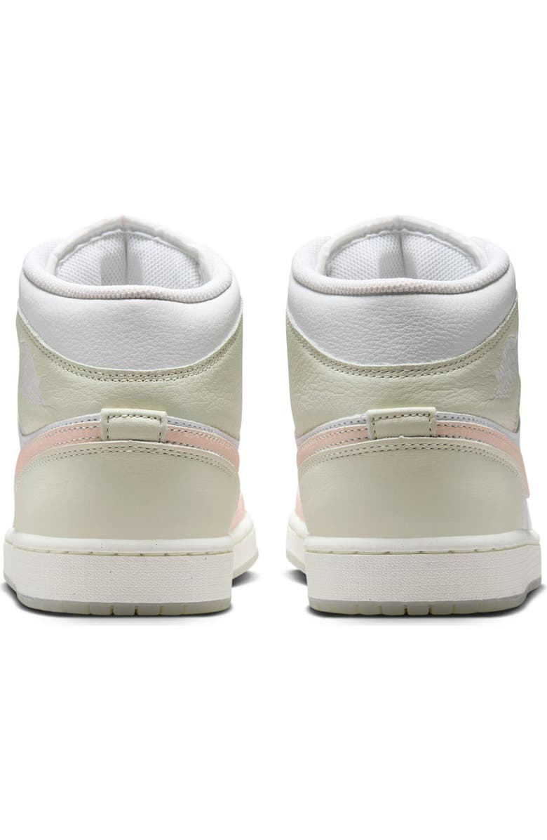 Jordan Air Jordan 1 Mid SE Basketball Sneaker, Alternate, color, White/ Guava Ice/ Glacier Blue