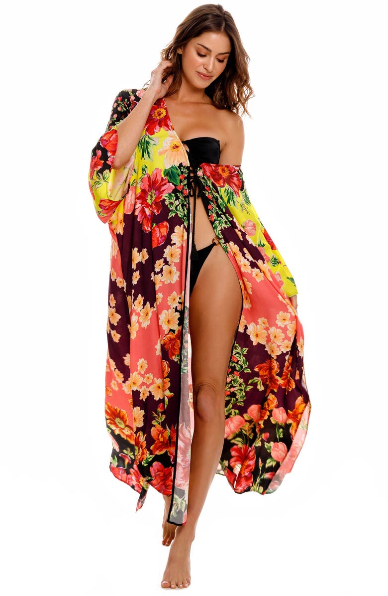 Agua Bendita Maisie Dawn Solid Bikini Bottoms, Alternate, color, Black