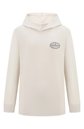 Quiksilver Chained Graphic Hooded Long Sleeve T-shirt In Neutral