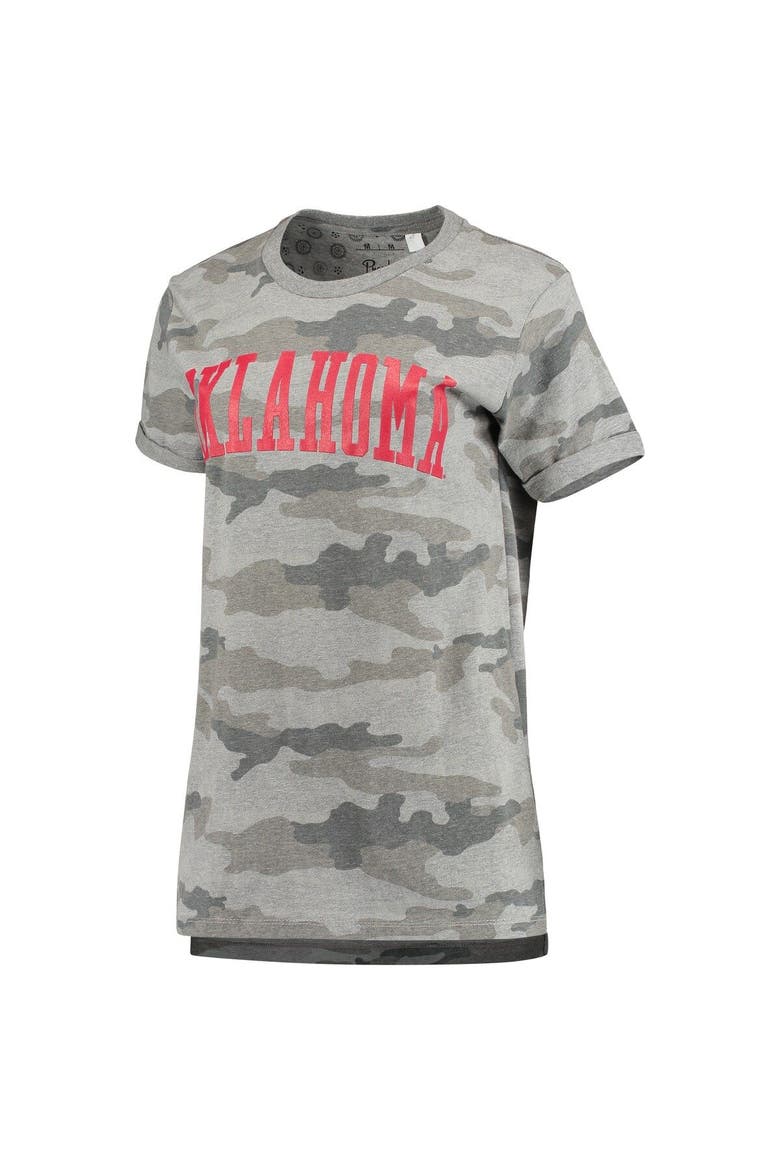 Women's Pressbox Camo Oklahoma Sooners T-Shirt, Alternate, color, Camo
