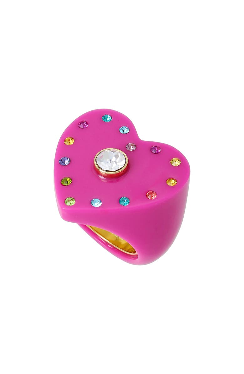 Kurt Geiger London Heart Cocktail Ring, Main, color,