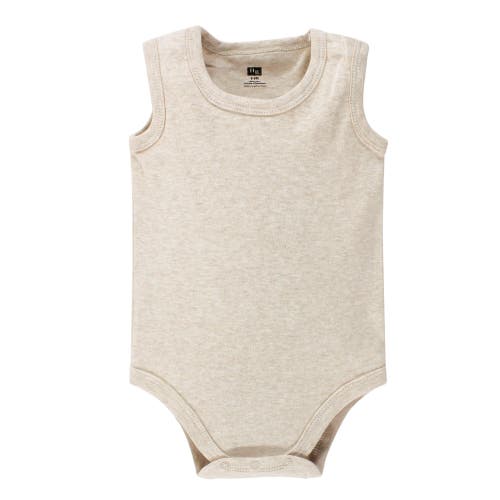Hudson Baby Soft Cotton Unisex Tank Style Bodysuit In Gray