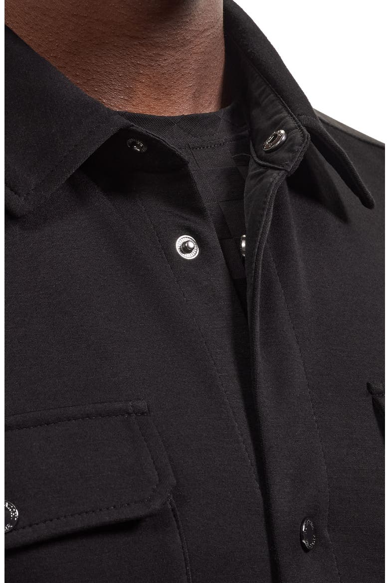 Soft Touch Knit Shirt Jacket, Alternate, color, BLACK