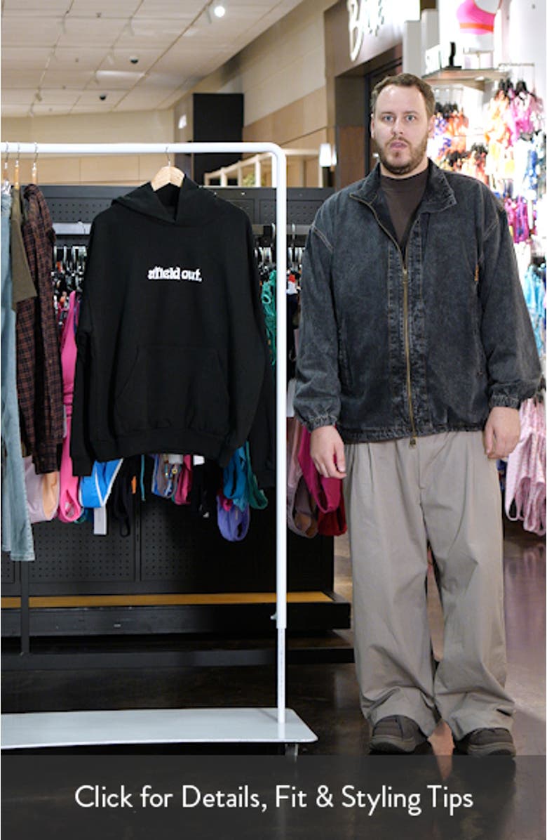 Abyss Logo Cotton Fleece Graphic Hoodie, sales video thumbnail