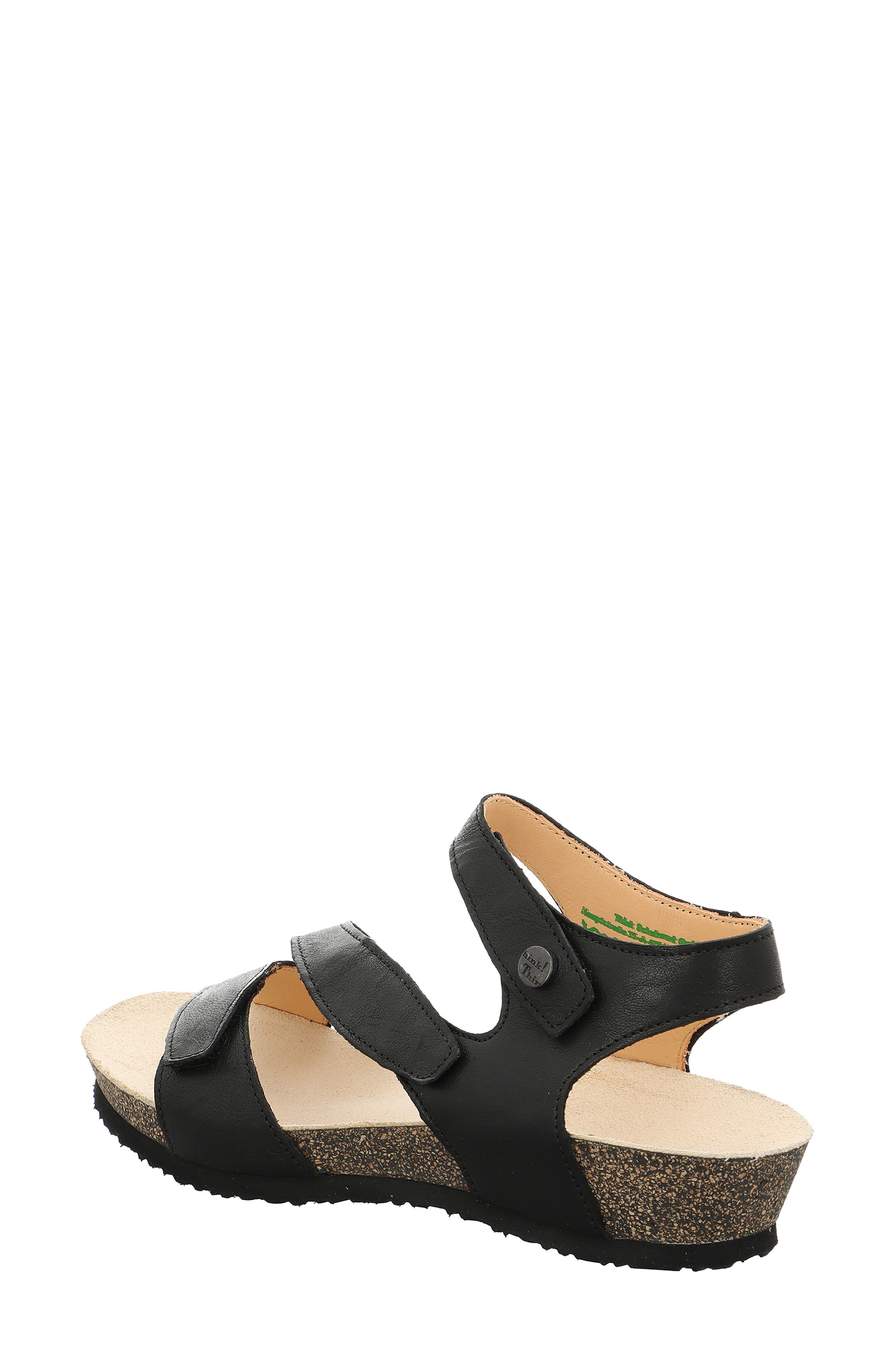 Think! Dumia Ankle Strap Sandal, Alternate, color, Black
