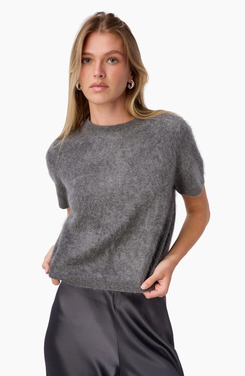 Cami Nyc Eugeny Short Sleeve Cashmere Sweater In Gray