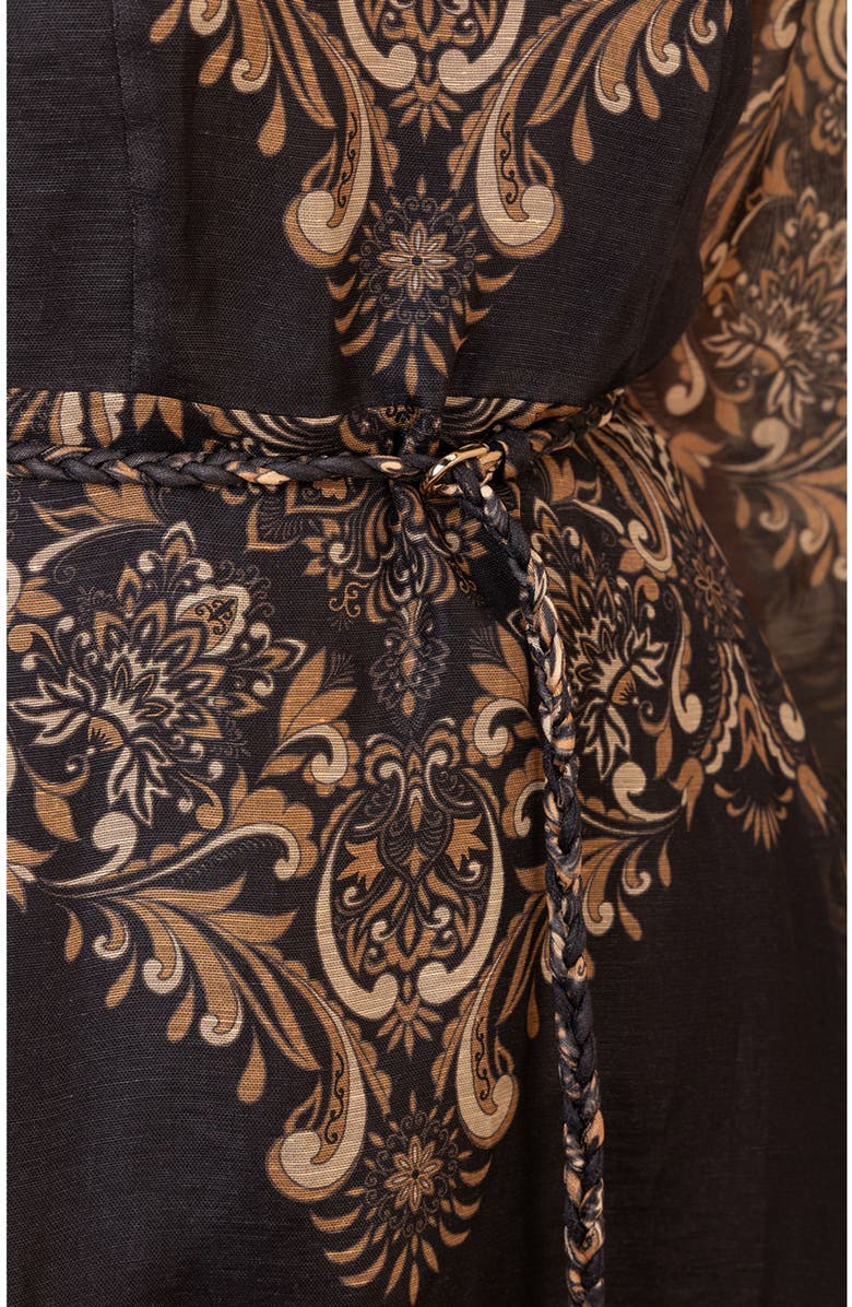 Hale Bob Aspyn Organza Maxi Dress, Alternate, color, Black