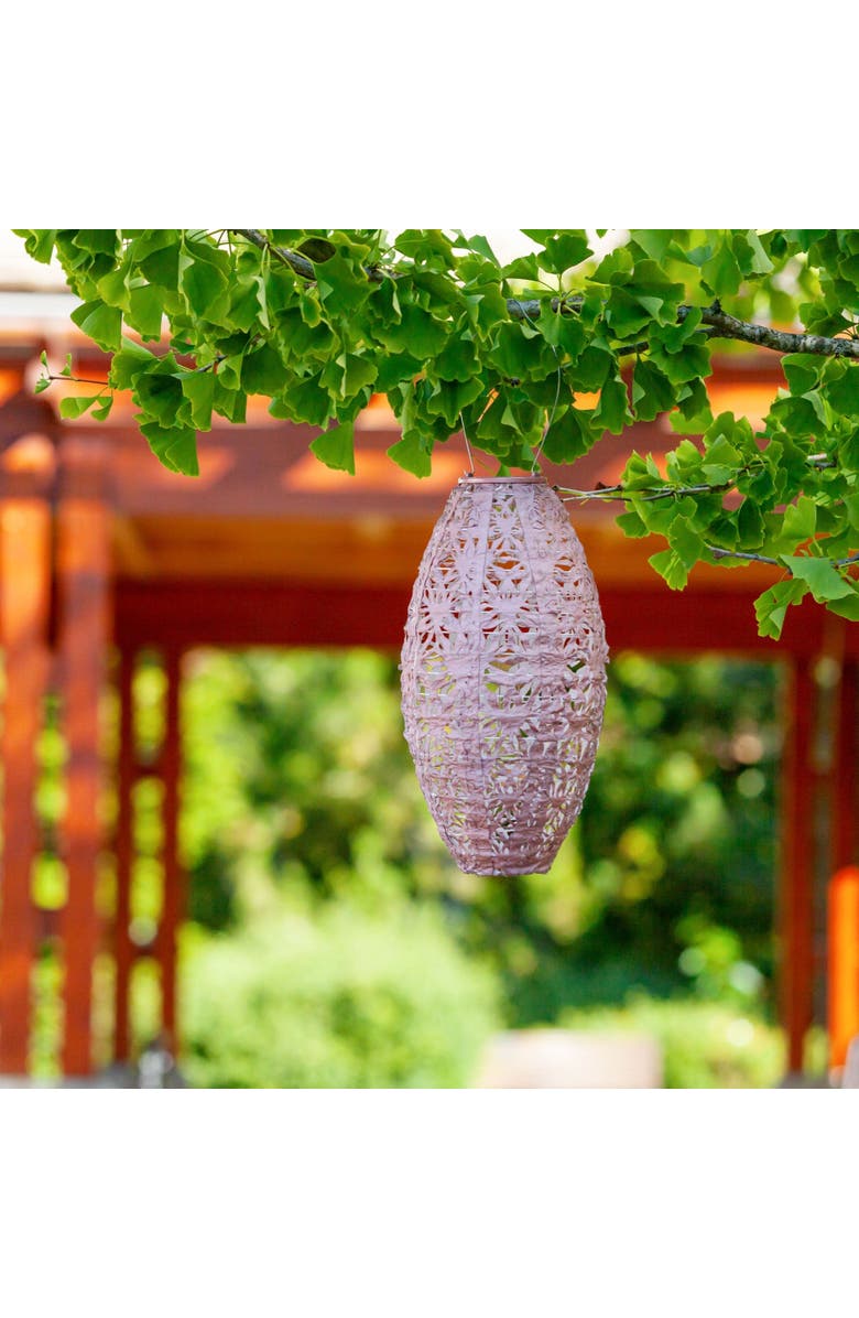 Allsop Home & Garden Soji Stella Pastel Multi Shape Solar Lantern 3-pack, Alternate, color, Multi Color