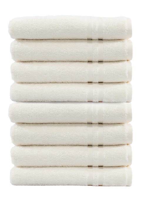 Denzi Hand Towels - Set of 8 - Cream
