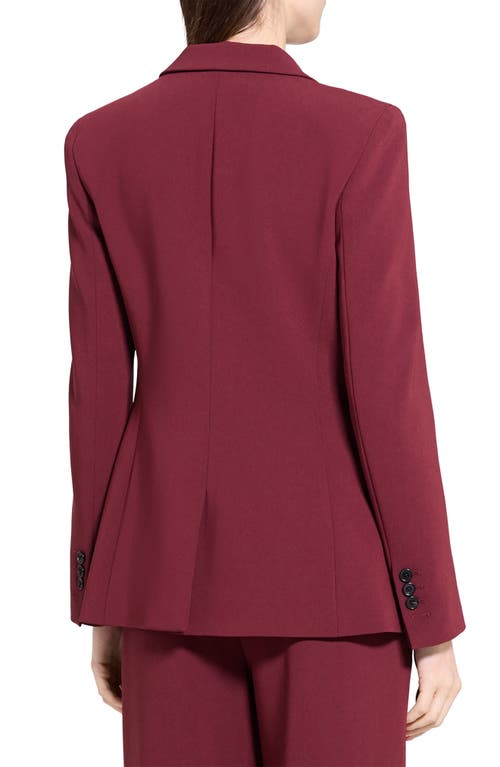 Theory Admiral Crepe Staple Blazer In Purple