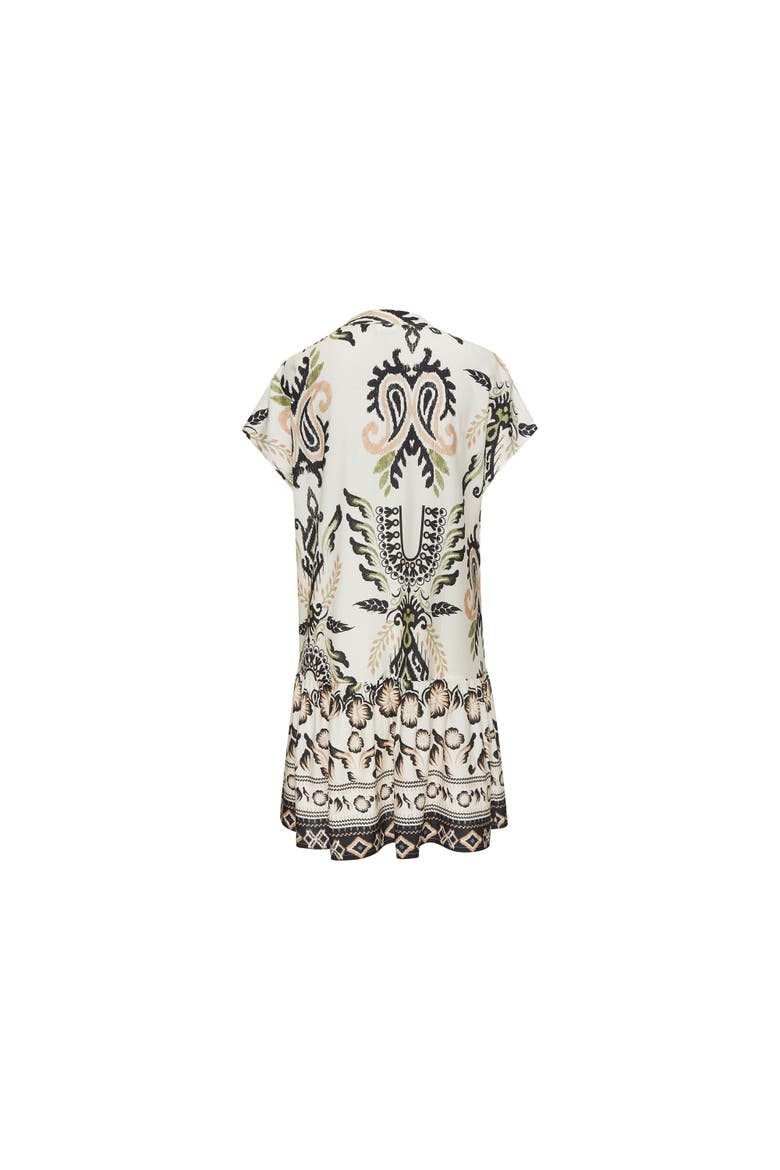 Women's Flounce Hem Shift Dress, Alternate, color, Sand Khaki
