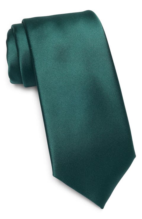 Solid Satin Tie