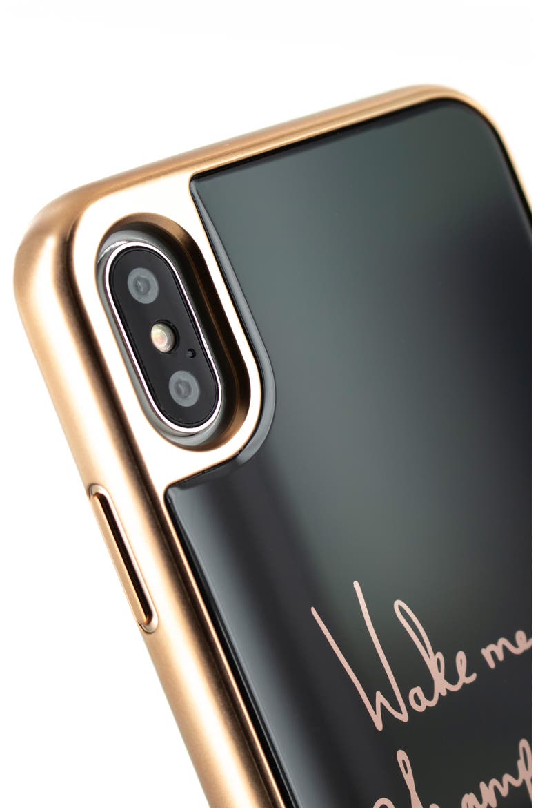 Champagne iPhone X/Xs/Xs Max & XR Case, Alternate, color, BLACK