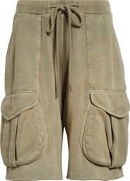 【R13】国内発送★Multipocket Relaxed Sweatshorts MULTIPOCKET RELAXED SWEATSHORTS - LIGHT STONE – R13