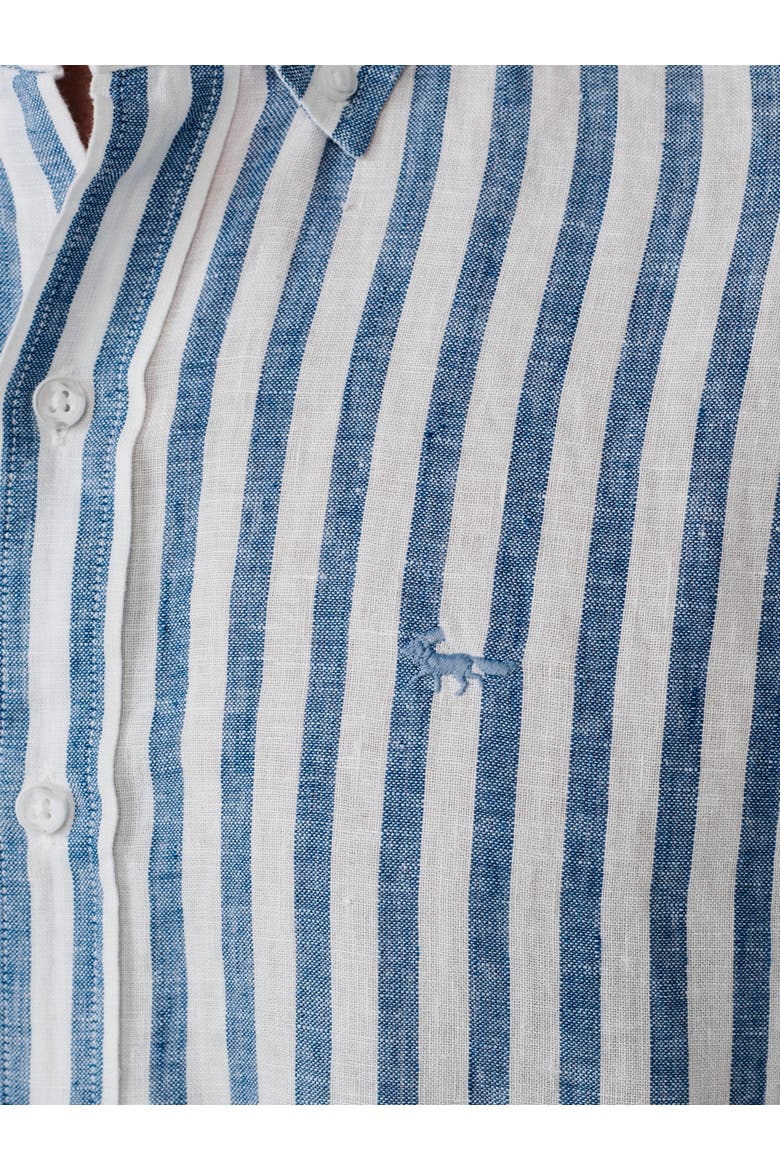 Worlaby Linen Long Sleeve Shirt, Alternate, color, Blue Stripe