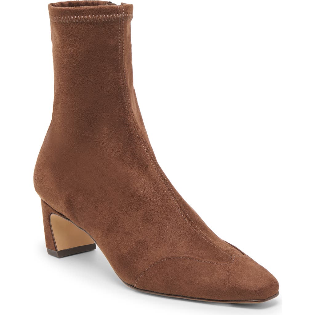Dolce Vita Anika Block Heel Bootie In Brown