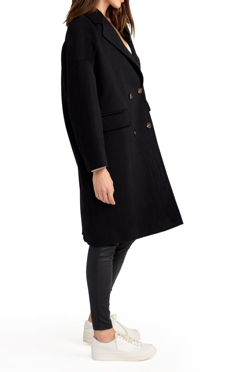 Belle & Bloom Amnesia Oversized Wool Blend Coat, Alternate, color, Black
