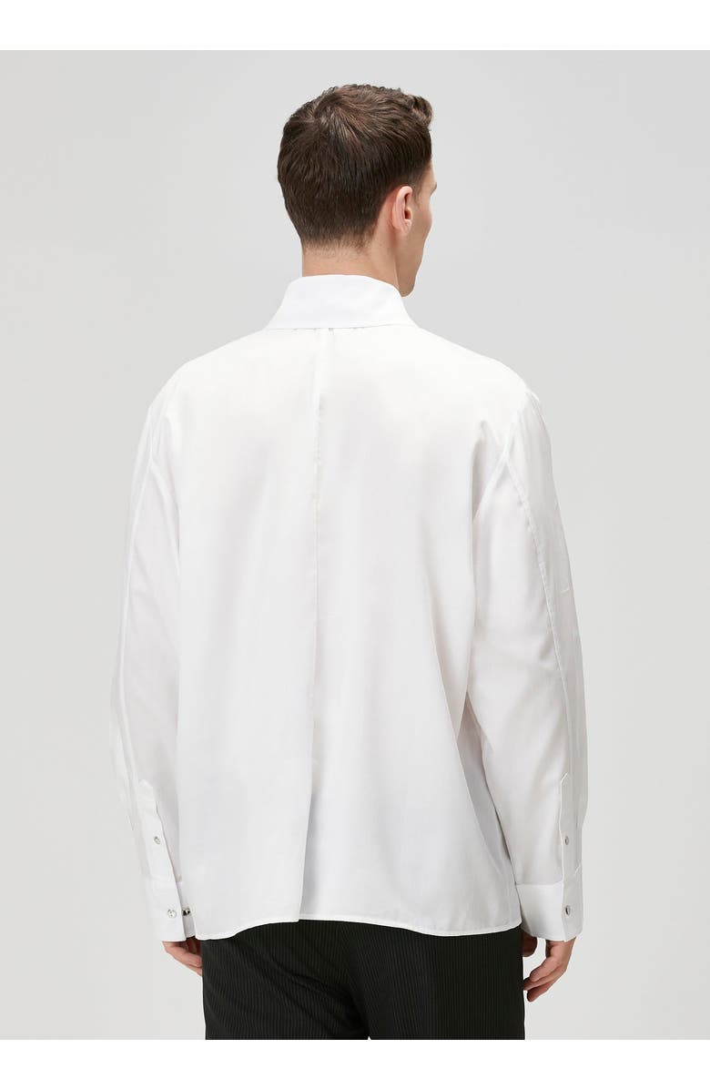 PCFG Pure Cotton Woven Shirt With Zip, Alternate, color, White