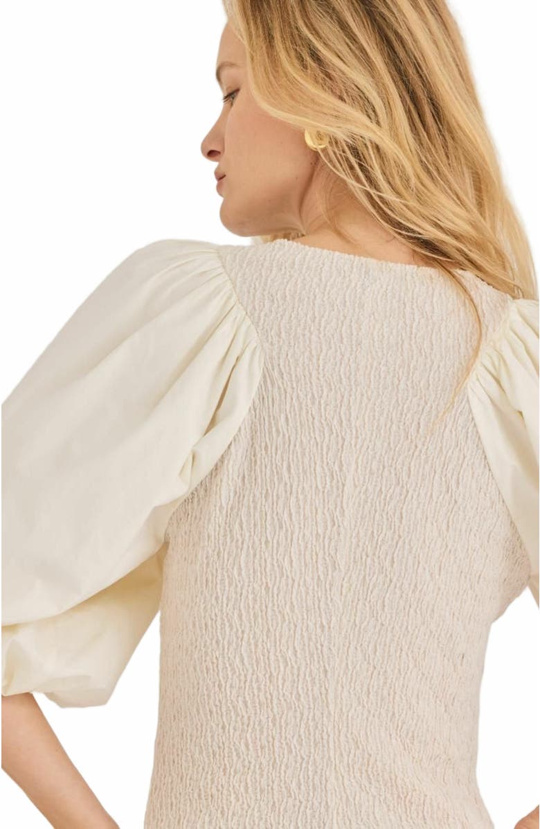 Rebecca Taylor Taryn Top, Alternate, color, Cream