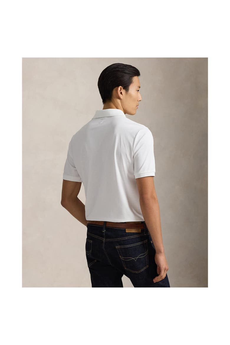 Men's Polo Ralph Lauren Team USA Stretch Mesh Polo Shirt, Alternate, color, White