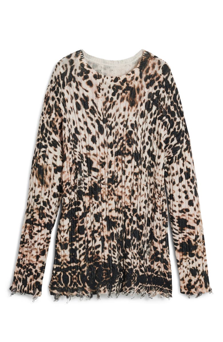 Desigual Cable Stitch Sweater, Alternate, color, Light Beige