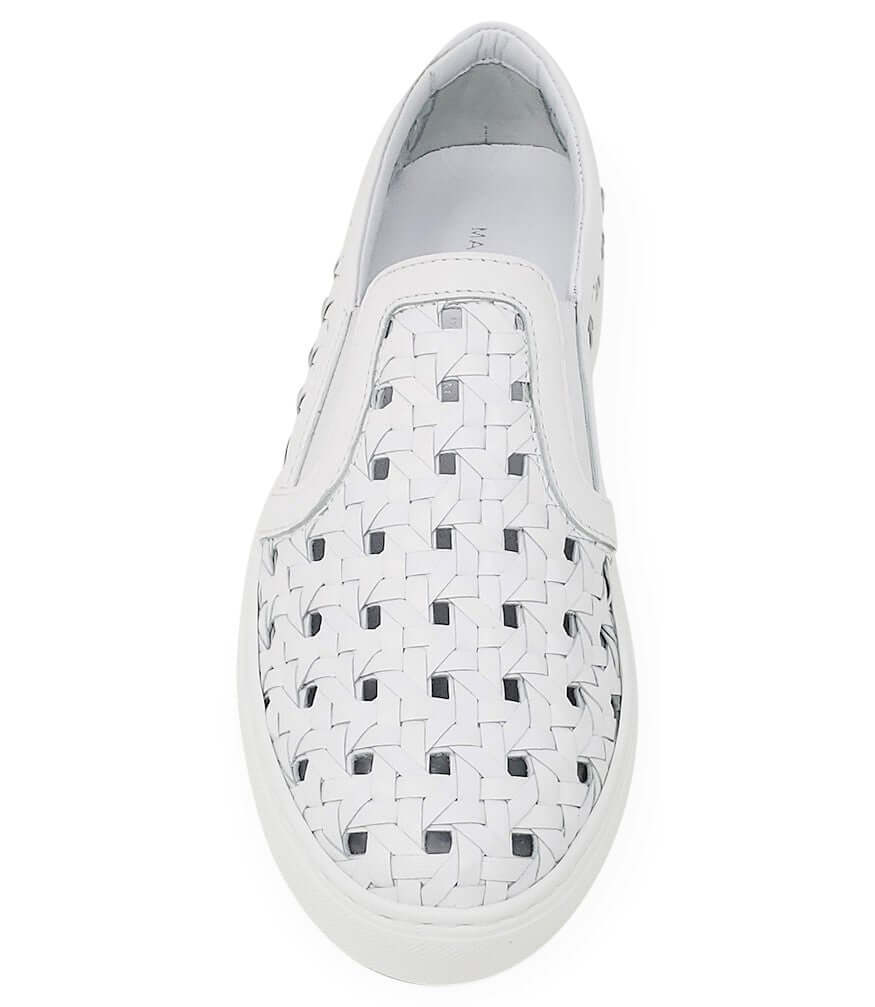 Leather Woven Sneaker - image 4