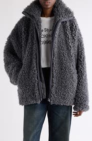 Acne Studios Felemmy Faux Shearling Jacket