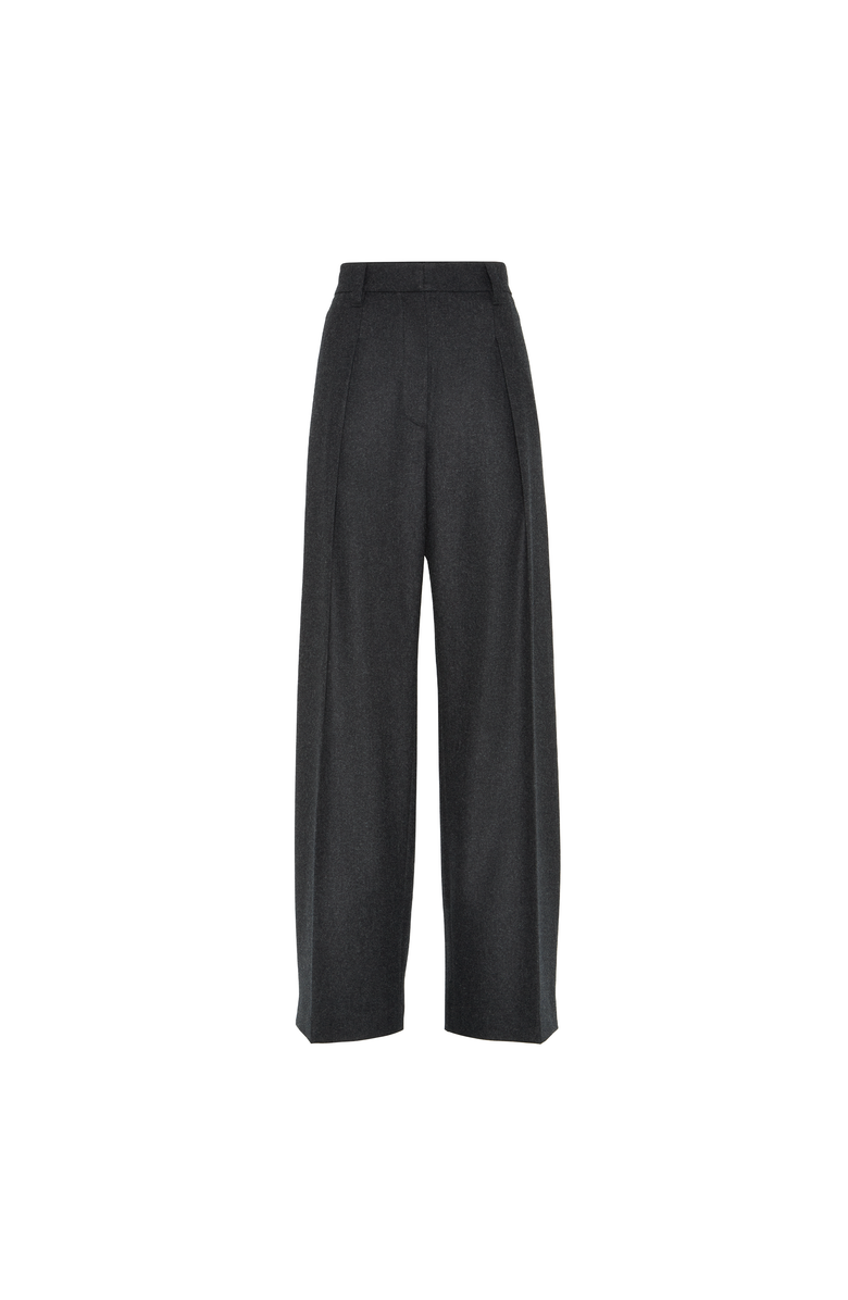 Brunello Cucinelli Flared sartorial trousers, Main, color, Dark Grey