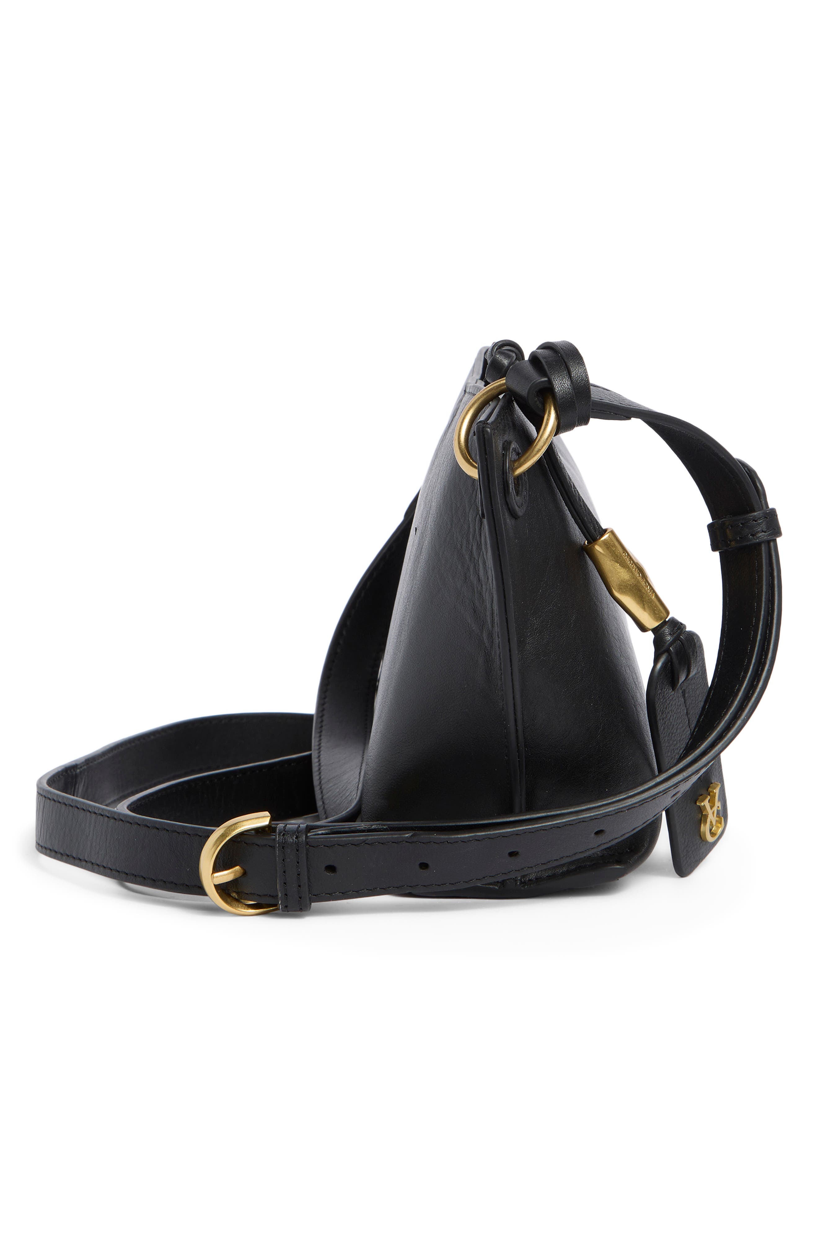 Vince Camuto Ellah Crossbody Bag, Alternate, color, Black