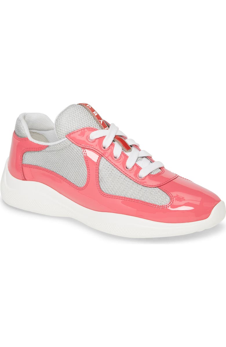 Prada Logo Low Top Sneaker, Main, color,