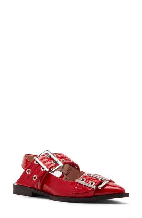 Graya Slingback Pointy Toe Flat (Women)
