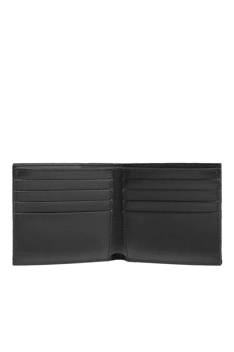 Nylon And Leather French Wallet Monogram Men, Alternate, color, black