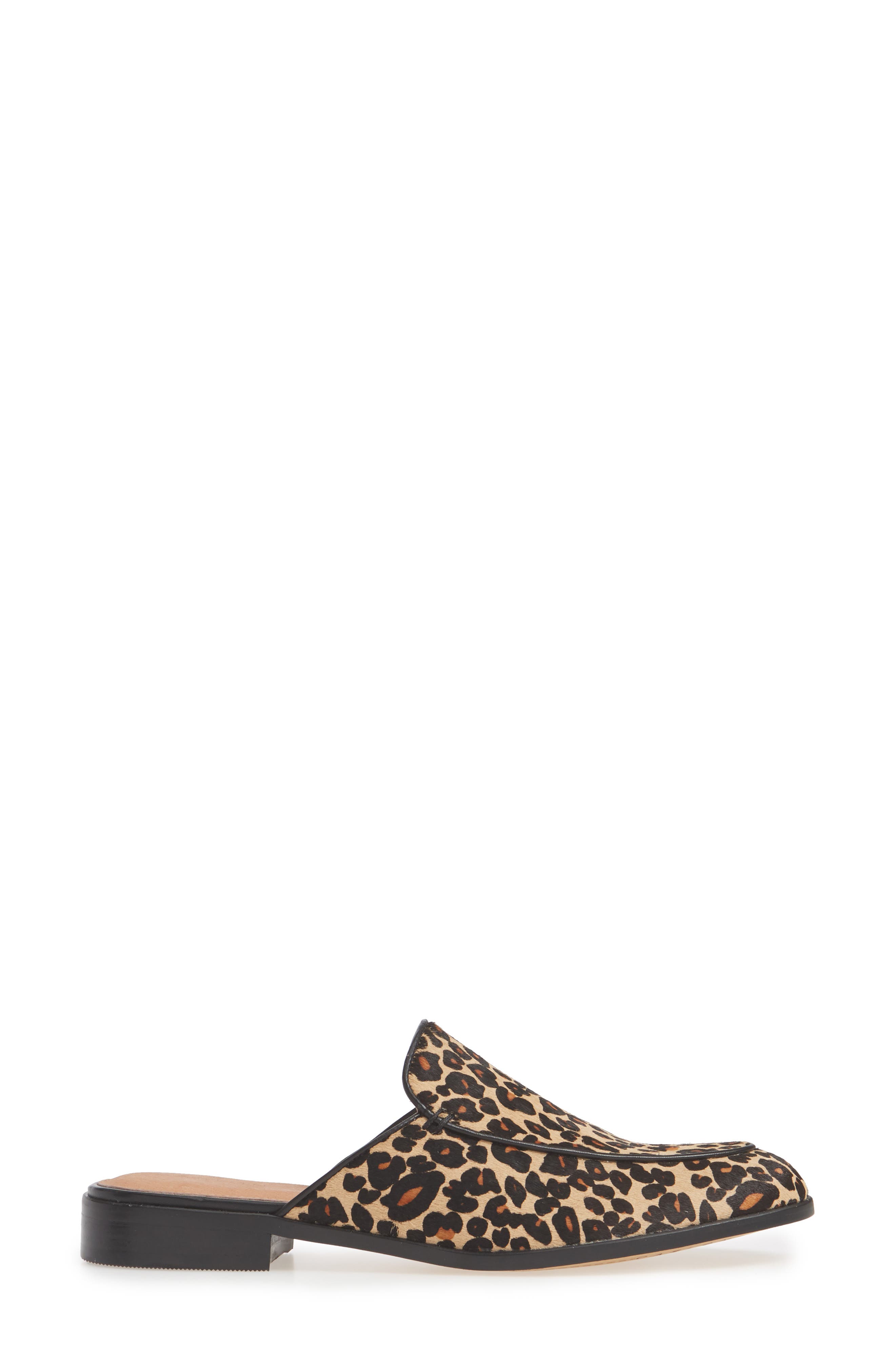 Evelyn Genuine Calf Hair Mule, Alternate, color, LEOPARD PRINT CALF HAIR