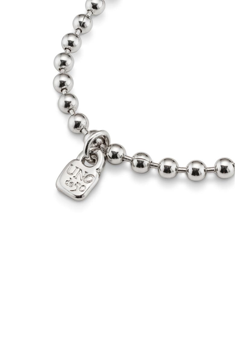 UNODE50 Beaded Charm Bracelet, Alternate, color, Silver